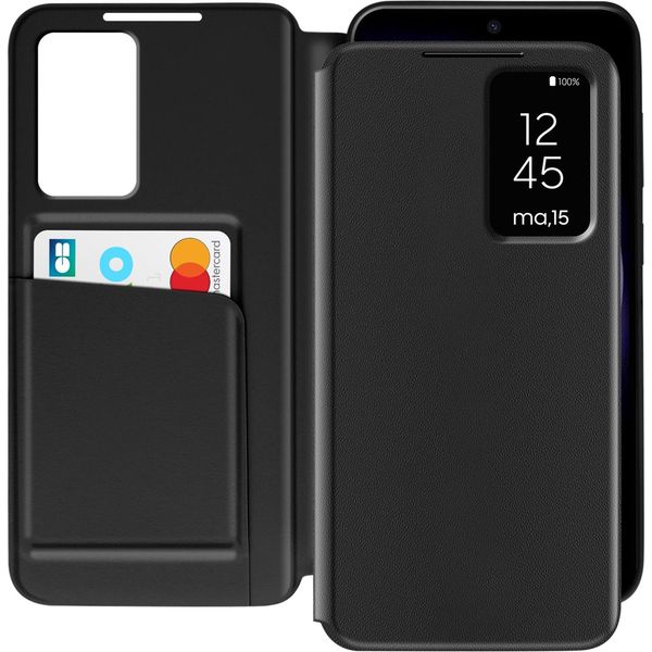 Avizar, Cover Per Samsung Galaxy S23 Con Sportello Per Schede, Nero-image