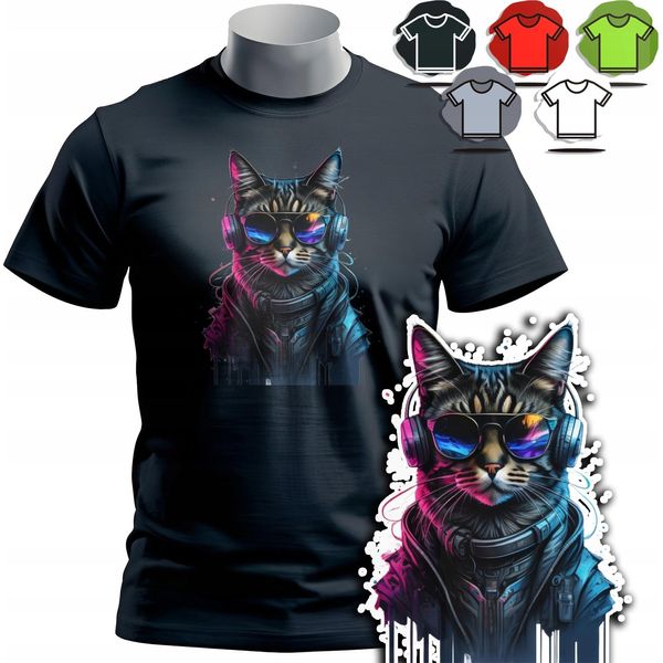 Modelli Di Magliette Da Uomo Da Scegliere - Gatto Animale Carino - Xl-image