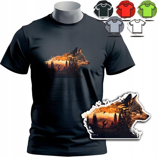 Modelli Di Magliette Da Uomo Tra Cui Scegliere - Wolf Wolf Alpha Animal Sigma - S-image