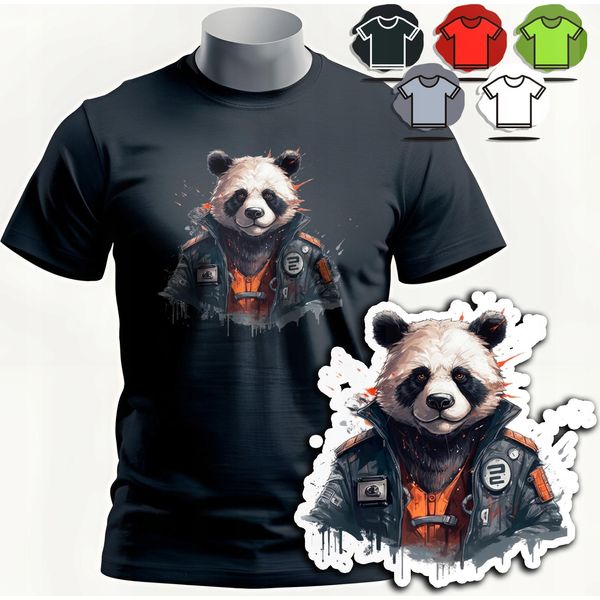 Modelli Di Magliette Da Uomo Da Scegliere - Panda Bamboo Nature Animal - Xs-image