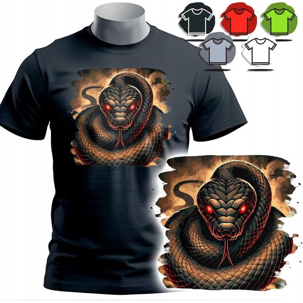 Maglietta Da Uomo Choice Patterns - Serpente Rettile - Xl-image