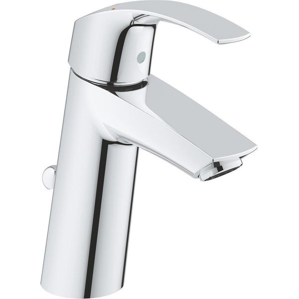 Grohe Eurosmart Standard Mitigeur Monocommandé Pour Lavabo, M-Size, Saillie 110Mm, Vidage à Tirette, 23322001, 23322001-image