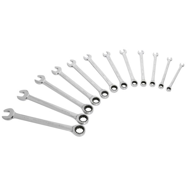 Kraftwerk Kra 3400-54 Set Di Chiavi Combinate A Cricchetto Clickraft, 12 Pezzi, 8-19 Mm-image