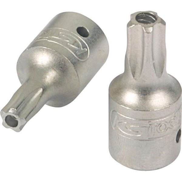 Ks Tools 1/4" Bussola A Cinque Stelle Con Foro Frontale TS27 - 911.1475"-image