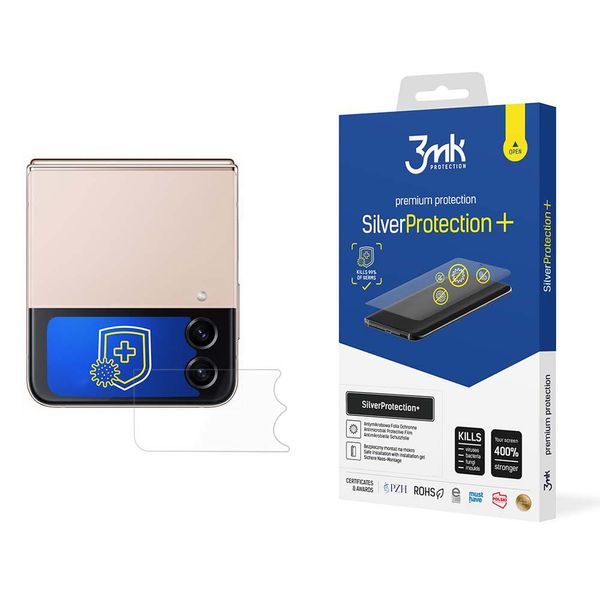 Samsung Galaxy Z Flip4 (Anteriore) - 3Mk Protezione Argento+-image