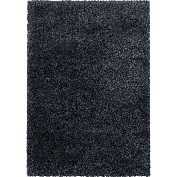 Fluffy Shaggy Tappeto Pelo Lungo Rettangolo 120X170Cm Antracite-image