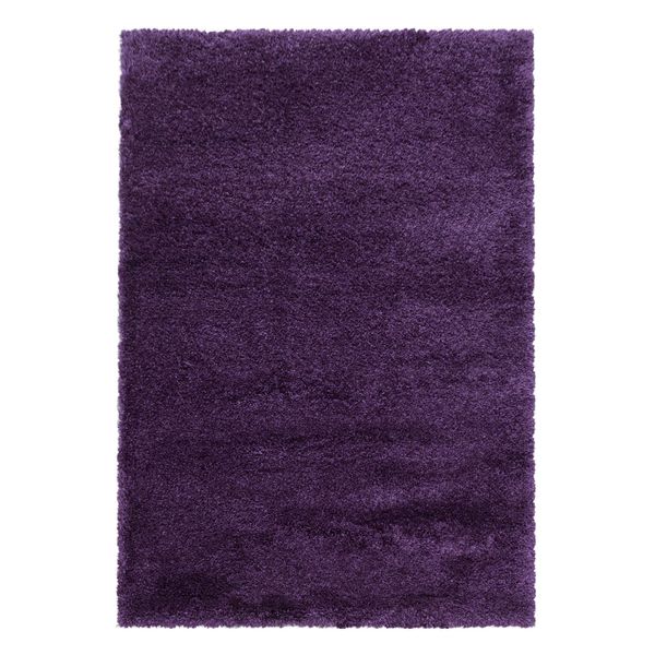 Fluffy Shaggy Tappeto Pelo Lungo Rettangolo 240X340Cm Lila-image
