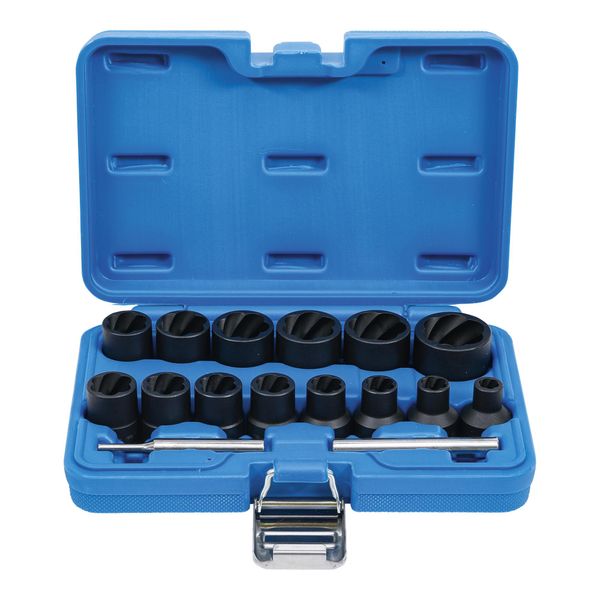 Bgs Spezial-SteckschlüSsel-Einsatz-Satz / Schraubenausdreher Antrieb Innenvierkant 12,5 Mm Sw 8 - 27 Mm 16-Tlg. ; Bgs Technic (5269)-image