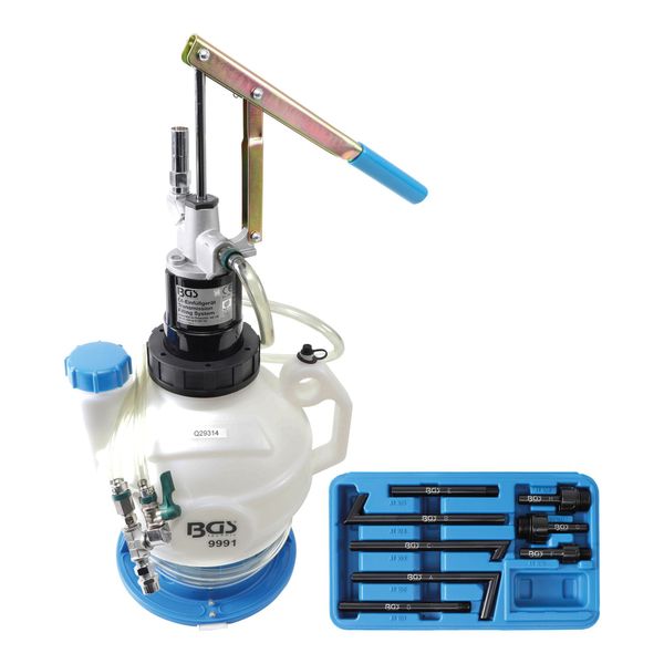 Bgs GetriebeöL-BefüLlgeräT Mit Handpumpe Mit RüCklaufsystem Mit 8 Adaptern 7 L ; Bgs Technic (9991)-image