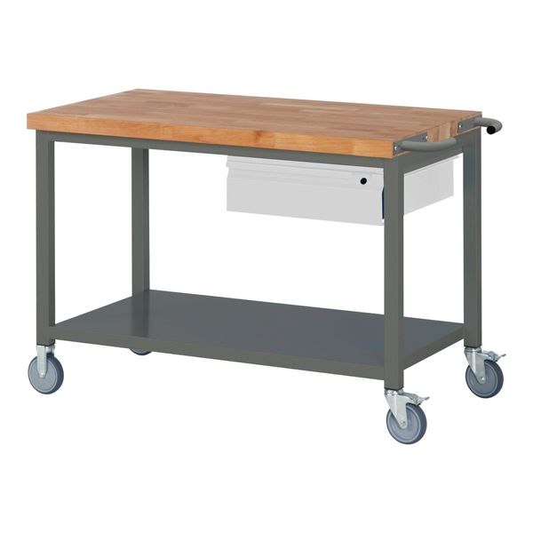 Stier Fahrbare Werkbank Premium Mit 1 Schublade Und Ablageboden Bxtxh 1250X700X880 Mm (906057)-image
