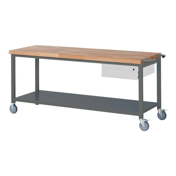 Stier Fahrbare Werkbank Premium Mit 1 Schublade Und Ablageboden Bxtxh 2000X700X880 Mm (906058)-image