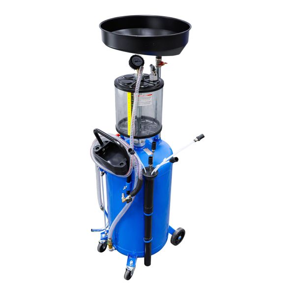 Bgs Technic Druckluft-ÖL-AbsauggeräT Mit AltöL-AufnahmebehäLter 80 L Aus Metall Und Kunststoff FüR ÖLwechsel Mit Verschiedenen AnschlüSsen, 7003)-image