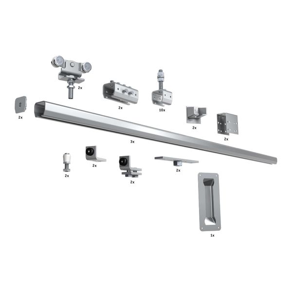 Mea Beschlagset Aus Stahl Mit Wandbefestigung GrößE Nr. 2 FüR LichtschäChte, 10339620 (010339620)-image