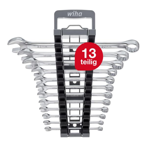 Wiha Ring-GabelschlüSsel Set 13-Tlg. Inkl. Halter 6/7/8/9/10/11/12/13/14/17/19/22 (45321))-image