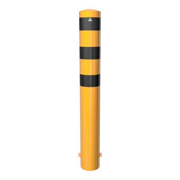 Schake Absperrpfosten Typ 40190BG, Ortsfest, Zum Einbetonieren, Ø 193Mm, GesamtläNge:1200Mm, Gelb / Schwarz)-image