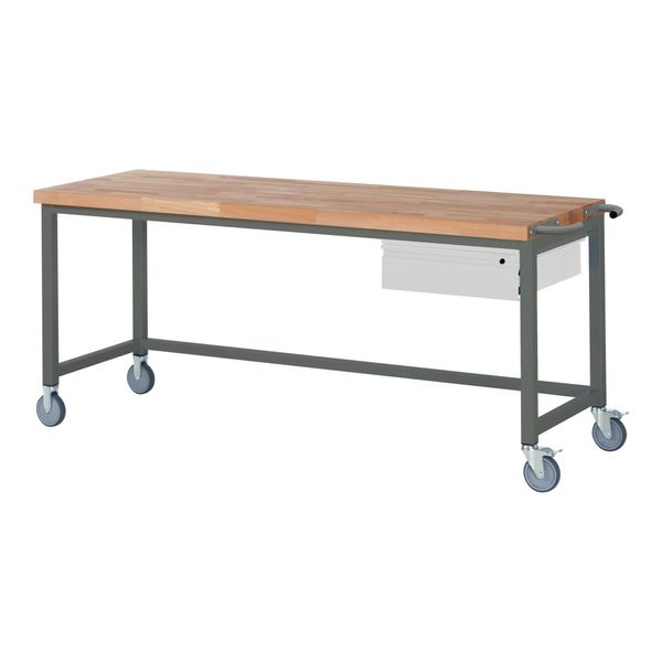 Stier Fahrbare Werkbank Premium Mit 1 Schublade Bxtxh 2000X700X880 Mm (906054)-image