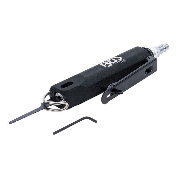 Bgs Technic Mini-Druckluft-Karosserie-StichsäGe Vibrationsarm Aus Kunststoff Und Metall Mit Druckluftanschluss Und SäGeblatt FüR Karosserie, 3400)-image
