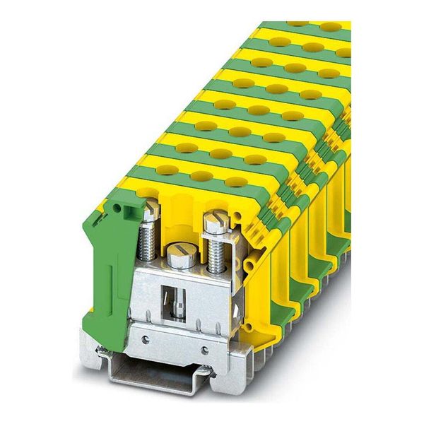Phoenix Contact Durchgangsreihenklemme 0,75-35Qmm Gn-Ge Uti 35-PE (3074091)-image