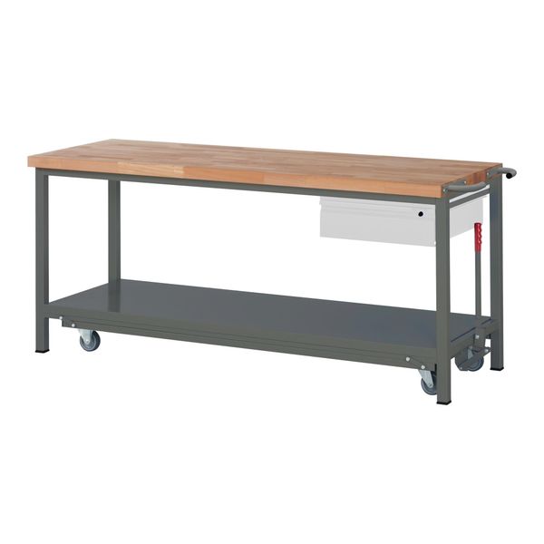 Stier Werkbank Premium Mit Abs. Fahrgestell Und 1 Schublade Bxtxh 2000X700X880 Mm (906078)-image