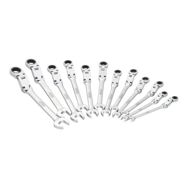 Vigor Doppelgelenk Ratschen-Ring-MaulschlüSsel Satz V6752/12 12 Teilig)-image