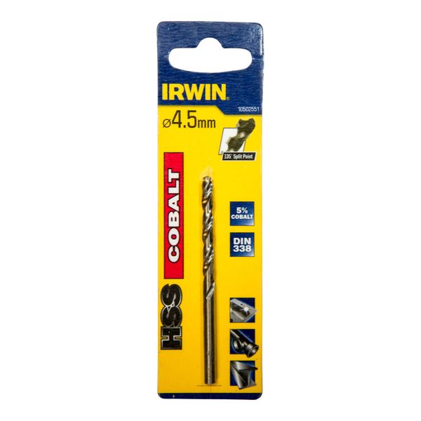 Irwin Metallbohrer Hss-Co 4,5X80X47Mm ; Irwin Tools (10502551)-image