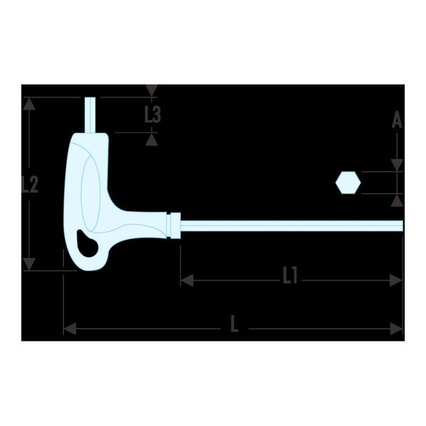 Facom StiftschlüSsel T-Griff 6-Kant Sls 4 Mm (84TZ.4SLS)-image