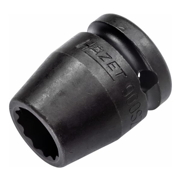 Hazet Schlag-, Maschinenschrauber-SteckschlüSsel-Einsatz (Doppel-6Kt.) 900SZ-15 Vierkant Hohl 12,5 Mm (1/2 Zoll) AußEn-Doppel-Sechskant-Tractionsprofi)-image