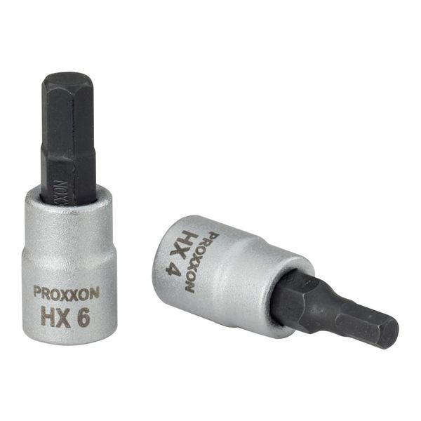 SteckschlüSseleinsatz 1/4Zoll Innen-6Kt Sw 4Mm L.32,5Mm Sb ; Proxxon (23745)-image