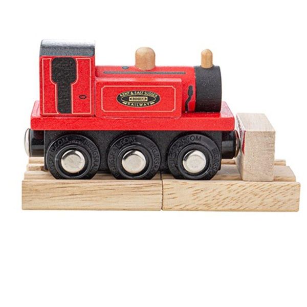Bigjigs Rail Treno Di Legno Terrier Rosso-image