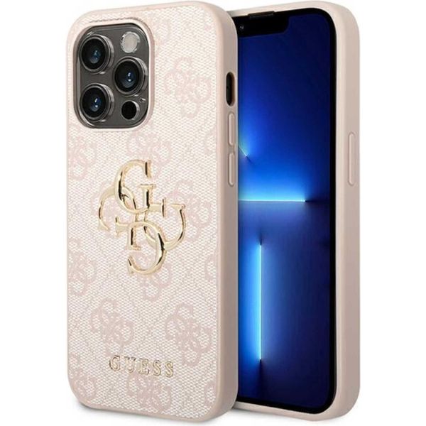 Guess Guhcp14L4Gmgpi Iphone 14 Pro6,1 RóżOwy/Pink Hardcase 4G Big Metal Logo-image
