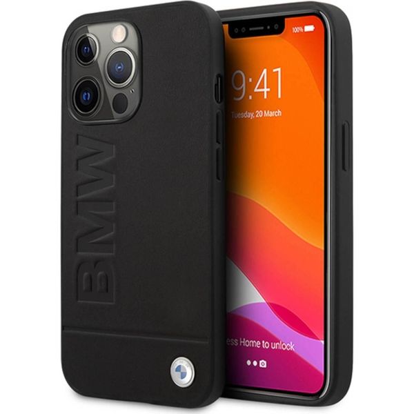 Etui Bmw Bmhmp14Xsllbk Custodia Rigida Iphone 14 Pro Max 6,7 Czarny/Nero Firma Logo Impronta Magsafe-image
