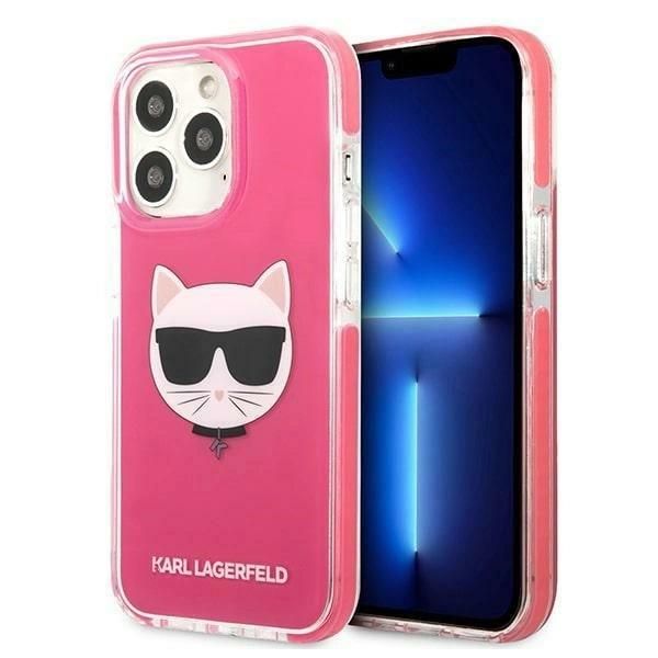 Karl Lagerfeld Klhcp13Ltpecpi Custodia Rigida Per Iphone 13 Pro / 13 6.1 Fucsia/Fuschia Choupette Head-image