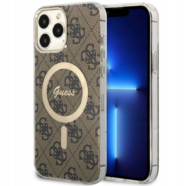 Guess Guhmp13Xh4Stw Custodia Rigida 4G Magsafe Per Iphone 13 Pro Max6.7 BrąZowy/Brown-image