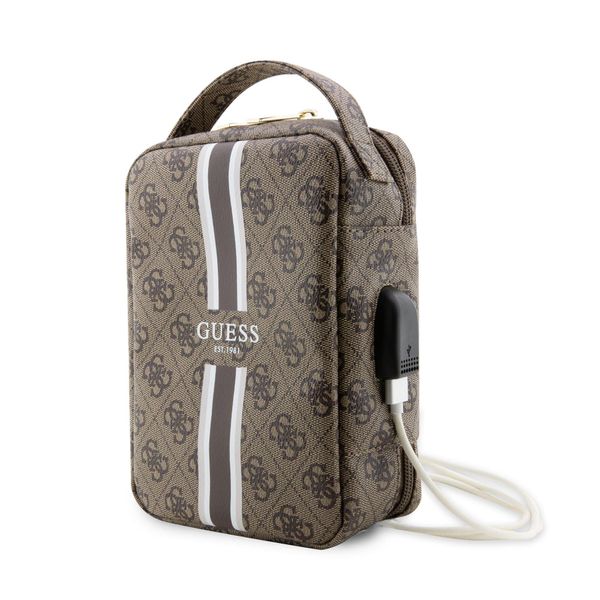 Guess Torba Guhbp4Rpsw OrganizerbrąZowy/Marrone 4G A Righe Stampate-image