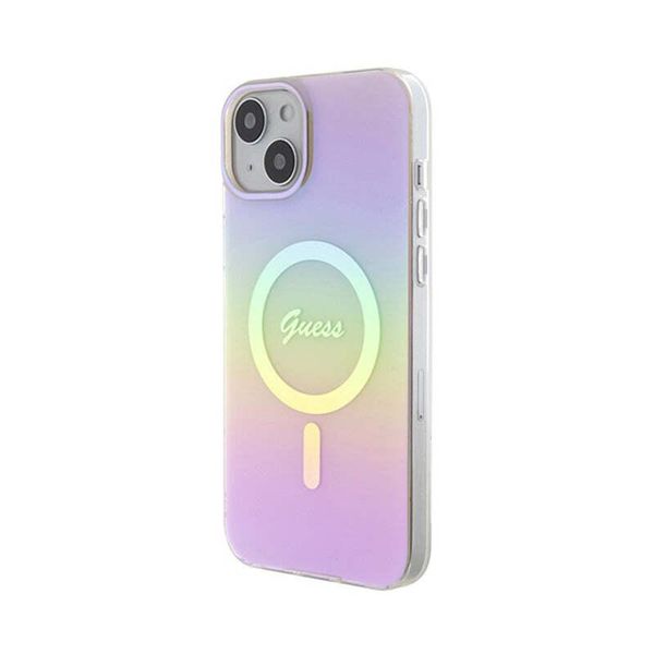 Guess Guhmp15Mhitsp Custodia Rigida Per Iphone 15 Plus / 14 Plus 6.7 RóżOwy/Pink Iml Iridescente Magsafe-image