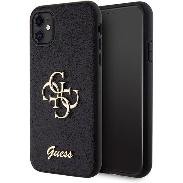 Custodia Rigida Guess Guhcn61Hg4Sgk Iphone 11 / Xr 6.1Czarny/Nero Glitter Script Big 4G-image
