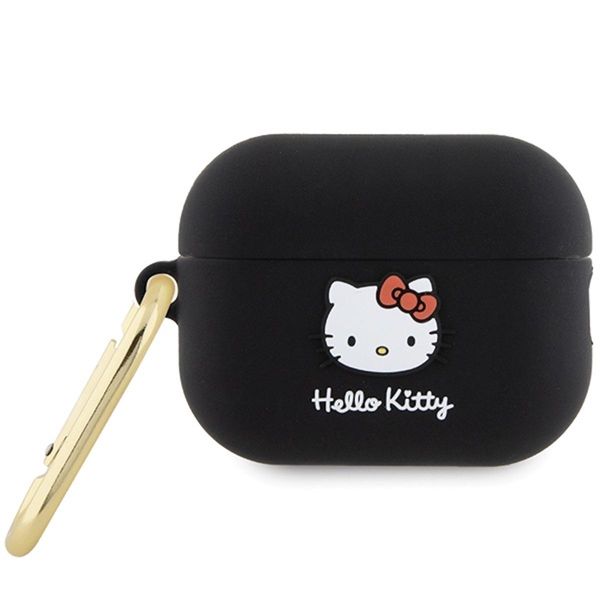 Hello Kitty Hkap23Dkhsk Airpods Pro 2 (2022/2023) Cover Czarny/Nero Silicone 3D Kitty Head-image