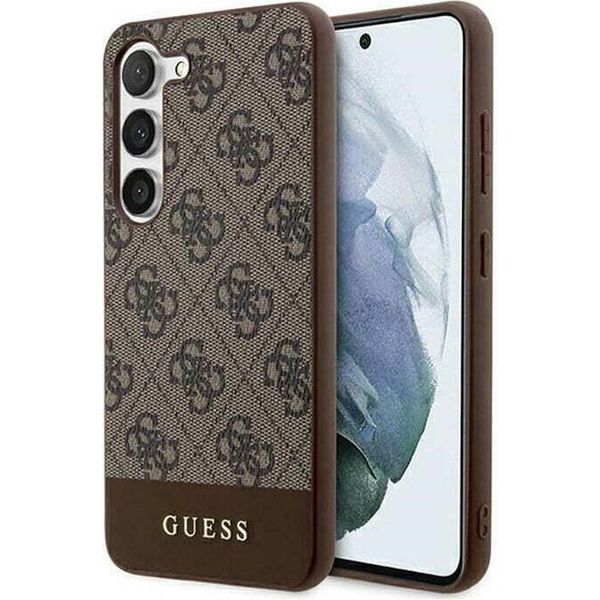 Guess Guhcs24Mg4Glbr S24+ S926 BrąZowy/Brown Hardcase 4G Stripe Collection-image