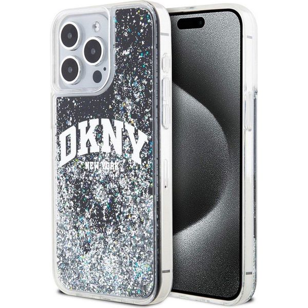 Dkny Dkhcp13Xlbnaek Custodia Rigida Iphone 13 Pro Max6.7 Czarny/Nero Liquid Glitter Big Logo-image