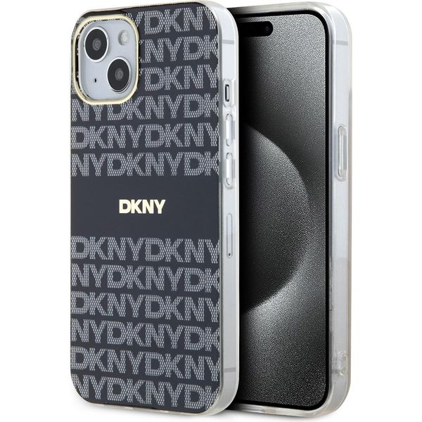 Dkny Dkhmp15Shrhsek Custodia Rigida Iphone 15 / 14 / 136.1 Czarny/Nero Iml Mono & Stripe Magsafe-image