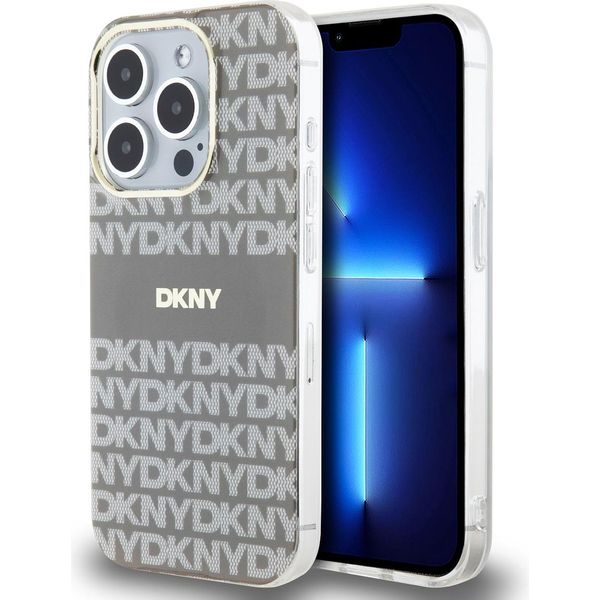 Dkny Dkhmp15Lhrhsee Custodia Rigida Per Iphone 15 Pro6.1 BeżOwy/Beige Iml Mono & Stripe Magsafe-image