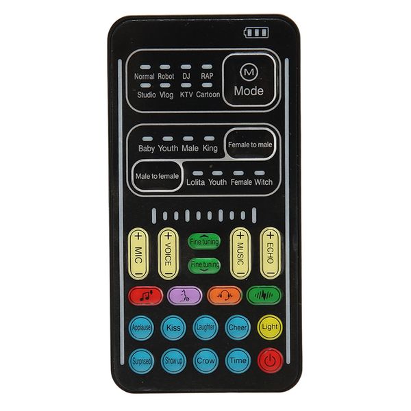 Cambiavoce, Multifunzionale, 8 Effetti Sonori, Portatile, Palmare, Mini Scheda Audio, Cambiavoce Per Pc, Telefono, Laptop-image