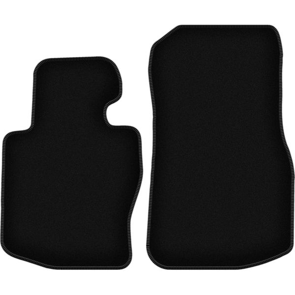 Wielganizator Tappetini Anteriori In Velluto Per Bmw 4 F36 (2014-2021, Coupé/Cabrio Xdrive) Neri, Set 2 Pz, Con Fissaggi-image