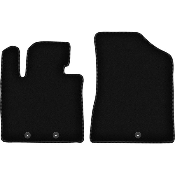 Wielganizator Tappetini Anteriori In Velluto Per Kia Sorento Ii Fl (2012-2014, Suv) Neri, Set 2 Pz, Con Fissaggi-image