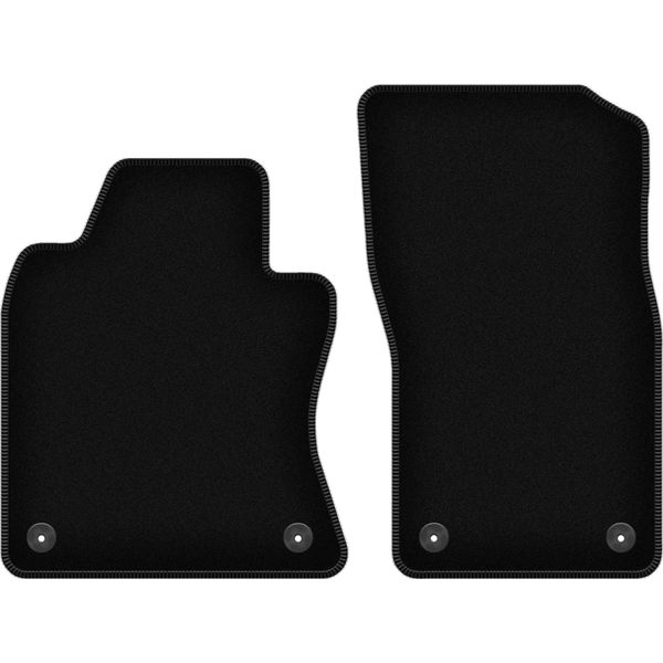 Wielganizator Tappetini Anteriori In Velluto Per Infinity Q60 (2016-2022, Coupé) Neri, Set 2 Pz, Con Fissaggi-image