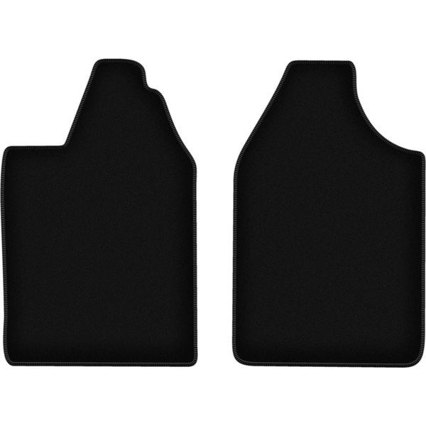 Wielganizator Tappetini Anteriori In Velluto Per Aixam City (2015-, Microcar) Neri, Set 2 Pz, Con Fissaggi-image