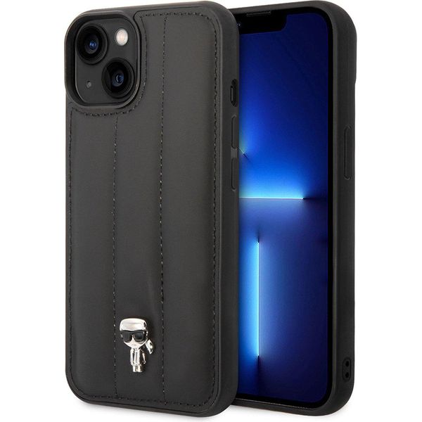 Karl Lagerfeld Klhcp14Mpsqpk Custodia Rigida Per Iphone 14 Plus / 15 Plus 6,7 Czarny/Nero Puffy Ikonik Pin-image
