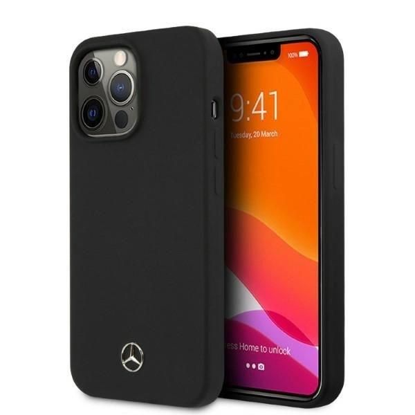 Mercedes Mehmp13Lsilbk Iphone 13 Pro/ 13 6,1 Czarny/Nero Custodia Rigida In Silicone Magsafe-image