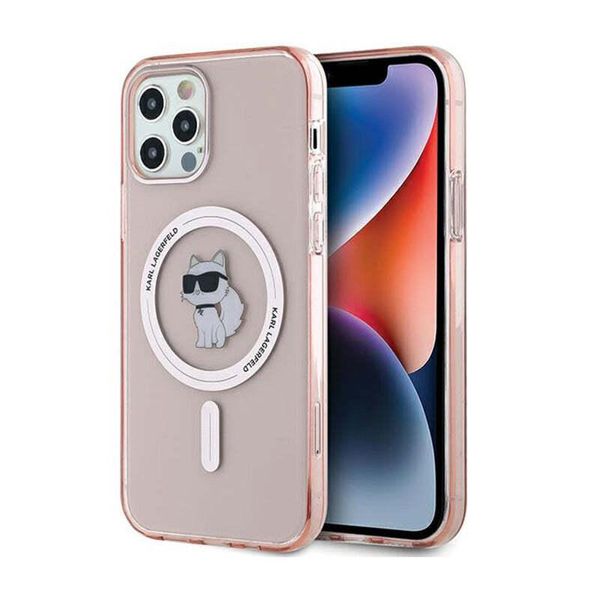 Karl Lagerfeld Klhmp12Mhfccnop Iphone 12/12 Pro 6.1 RóżOwy/Pink Custodia Rigida Iml Choupette Magsafe-image