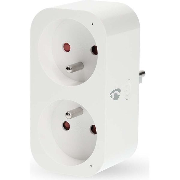 Nedis, Presa Wlan Tipo E 3680W IP21 Smartlife Con Misuratore Di Potenza, Bianco-image